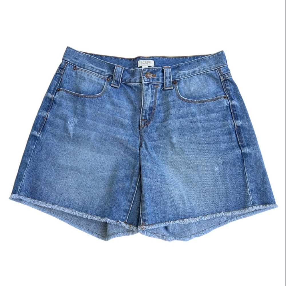 J.Crew distressed denim jean shorts 28